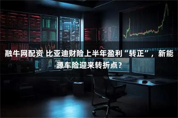 融牛网配资 比亚迪财险上半年盈利“转正”，新能源车险迎来转折点？